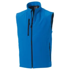 ラッセルアスレチック レディース アウター ジャケット・ブルゾン ジレ Russell Athletic Russell Mens 3 Layer Soft Shell Gilet Jacket Azのサムネイル