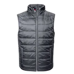 ラッセルアスレチック レディース アウター ジャケット・ブルゾン Russell Athletic Russell Mens Nano Padded Body Warmer Iron Grey グレーのサムネイル