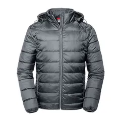 ラッセルアスレチック レディース アウター ジャケット・ブルゾン Russell Athletic Russell Mens Nano Hooded Padded Jacket Iron Grey グのサムネイル