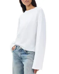 ラグアンドボーン レディース トップス Tシャツ rag bone Kelly Boxy Long Sleeve Tee White ホワイトのサムネイル
