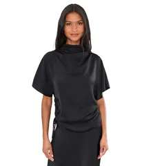 オールセインツ レディース トップス シャツ AllSaints Leslie Top Black ブラックのサムネイル
