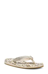 サヌーク レディース シューズ サンダル Sanuk Bubblecush Flip Flop Silver シルバーのサムネイル