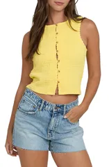 ビラボン レディース トップス シャツ ノースリーブ Billabong Kelsey ButtonUp Sleeveless Top Sundressのサムネイル