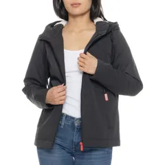 ハンター レディース アウター ジャケット・ブルゾン HUNTER Blake Short Rain Jacket Insulated Black ブラックのサムネイル