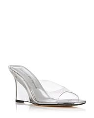 スチュアート ワイツマン レディース シューズ サンダル Stuart Weitzman Womens Vinnie Lucite 85 Mules Clear