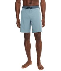 오닐 남성 수영복 하프 팬츠 반바지 반바지 ONeill Hyperfreak Heat Solid 19 Boardshortstone Blue 블루