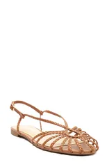 アレッツォ レディース シューズ サンダル Arezzo Paola Slingback Sandal Roast Caramelのサムネイル