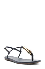 アレッツォ レディース シューズ サンダル Arezzo Ramona Slingback Sandal Navy Nautical ネイビーのサムネイル