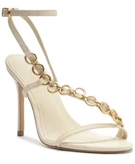 アレッツォ レディース シューズ サンダル Arezzo Womens Mackenzie High Stiletto Buckle Sandals Panacotaのサムネイル