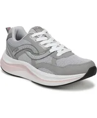ライカ レディース シューズ スニーカー レース Ryka Womens Gratify Walking LaceUp Sneakers Paloma Grey LeatherMesh グレーのサムネイル