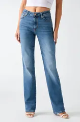 ゲス レディース ボトムス デニムパンツ ストレート ジーンズ GUESSexy Mid Rise Straight Leg Jeans TMMDOPENのサムネイル