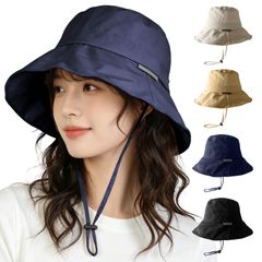 CAT'S? WHISPER 버킷 모자 여성 여름 선탠 방지 모자 차양 모자 츠바히로 흡한 속건 차광율 99% 이상 턱 끈 첨부 냉감 통기성