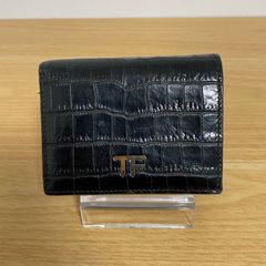 トムフォード カーフ レザー チェーン ウォレット 二つ折り 財布
