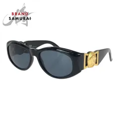 美品 VERSACE ヴェルサーチ ヴィンテージ メデューサ ブラック 黒 ゴールド金具 プラスチック/メタル MOD 424 サングラス 602739【中古】のサムネイル