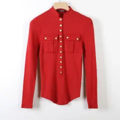 36 / BALMAIN バルマン レッド ポケット ロングスリーブのサムネイル