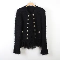 40 / BALMAIN バルマン ヘアリー ツイード ジャケットのサムネイル