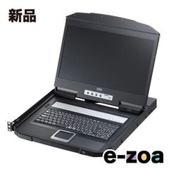 SANWA SUPPLY USB/VGA compatible slide LCD console drawer SW-KVMVDR (2663649)