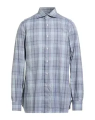 イザイア メンズ トップス シャツ ISAIA チェック柄シャツ Blue ブルーのサムネイル
