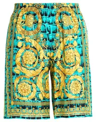 ヴェルサーチ メンズ ボトムス ハーフパンツ・ショーツ VERSACE ショートパンツ＆バミューダパンツ Turquoise Blue ブルーのサムネイル