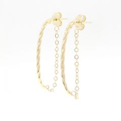 MIZUKI✨バナナフープピアスラージタイプ✨ゴールド美品 - メルカリ