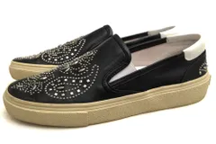 サンローラン／YVES SAINT LAURENT シューズ 靴 レディース 女性 女性用レザー 革 本革 ブラック 黒  376565 CYU00 Skate Bandana Studded Leather Sneakers スリッポン スタッズのサムネイル