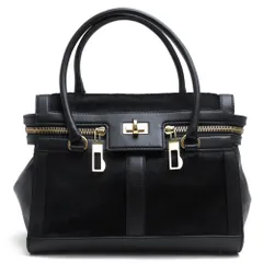 マックスマーラ／Max Mara バッグ トートバッグ 鞄 ハンドバッグ レディース 女性 女性用 レザー 革 本革 ブラック 黒  MARGAUX マルゴーのサムネイル