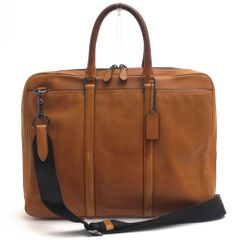 極美品】COACH メンズ 2way ビジネスバッグ オールレザー ハドソン