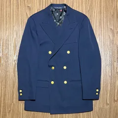 ブルックスブラザーズ BLUEBLUE 別注 ウールギャバジン ダブルブレスト 6ボタン 紺ブレのサムネイル