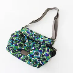 当時物 Archive ミッソーニ Missoni フラワープリント ショルダーバッグ ■グリーンマルチカラー 肩掛け クロスボディ【2400015083872】のサムネイル