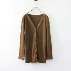 ドゥーズィエムクラス Deuxieme Classe RIB カーディガン ｜ブラウン トップス Ｖネック 長袖【2400015088808】のサムネイル