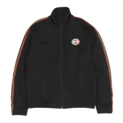グッチ GG ワッペン メッシュ トラックジャケット 599359 メンズ ブラック GUCCI【中古】 【アパレル・小物】のサムネイル
