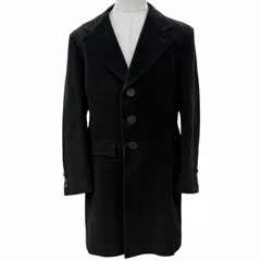 良品▼GUCCI グッチ ヴィンテージ 146176 トムフォード期 ロゴ入りボタン シングル チェスターコート ブラック 52 メンズのサムネイル
