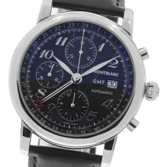 モンブラン MONTBLANC 7067 マイスターシュテック GMT デイト クロノグラフ 自動巻き メンズ 良品 _970922のサムネイル