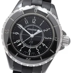 シャネル CHANEL H0681 J12 黒セラミック デイト クォーツ レディース _970942のサムネイル