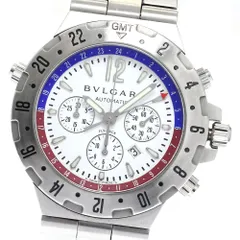 ジャンク ブルガリ BVLGARI GMT40SFB ディアゴノ GMT デイト クロノ