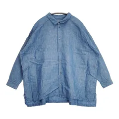 Ordinary fits シャンブレー インディゴ サイズ0 ブラウス シャツ ブルー レディース オーディナリーフィッツ【中古】6-0713M∞のサムネイル