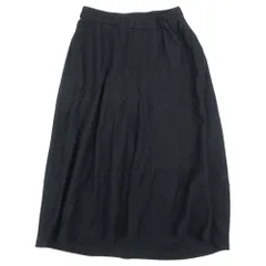 美品 08sircus ゼロエイトサーカス 19aw ミモレスカート ギャザースカート ロング ウエストゴム ラウンドヘム ウール 0 黒 ブラック レディース 古着 中古 USEDのサムネイル
