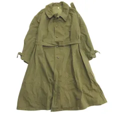 フランス軍 50's M35 モーターサイクル コート ジャケット フレンチ ユーロ ミリタリー サイズ6 カーキ メンズ 古着 中古 USEDのサムネイル