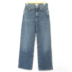 美品 AGOLDE エーゴールドイー ストレート デニムパンツ ジーンズ サイズ24 インディゴブルー レディース 古着 中古 USEDのサムネイル