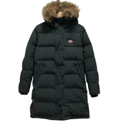 良品 DANTON ダントン ラクーンファー フーデッド ロングダウンコート 38 グレー レディース 古着 中古 USEDのサムネイル