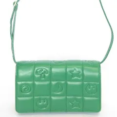 美品 TSUMORI CHISATO CARRY ツモリチサトキャリー ネコキルティング 財布 ショルダーバッグ グリーン レディース 古着 中古 USEDのサムネイル