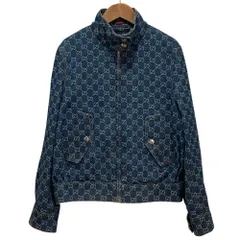 良品 25SS GUCCI グッチ GGジャガード デニム ブルゾン ジャケット 815185 サイズ42 インディゴブルー  レディース 古着 中古 USEDのサムネイル