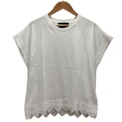 美品 23SS Simone Rocha シモーネロシャ  レースドッキングTシャツ 3710900443 サイズXS ホワイト レディース 古着 中古 USEDのサムネイル
