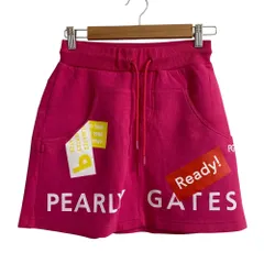 未使用 PEARLYGATES パーリーゲイツ コンパクトダブルニット スカート ゴルフウェア サイズ0 ピンク レディース 古着 中古 USEDのサムネイル