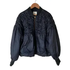 美品 24AW BEAMS HEARTビームスハート シャーリング ジップ ブルゾン 43-18-0083-268 サイズF ネイビー レディース 古着 中古 USEDのサムネイル