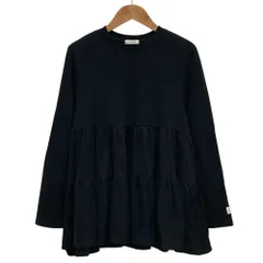 美品 yori ヨリ ティアードギャザーカットソー YR2211-148AW サイズF ブラック レディース 古着 中古 USEDのサムネイル