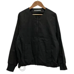 良品 Theory luxe セオリーリュクス ECO CRUNCH WASH KELIN リネン ノーカラー ブルゾン ジャケット 38 ダークブラウン レディース 古着 中古 USEDのサムネイル