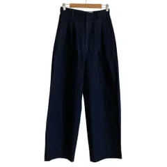 美品 6 ROKU ロク BEAUTY & YOUTH ユナイテッドアローズ ワイド2タックデニムパンツ 8614-202-0614 サイズ34 インディゴブルー レディース 古着 中古 USEDのサムネイル