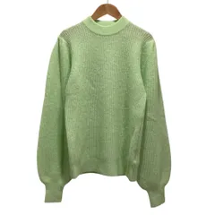 美品 GANNI ガニー アルパカ ウール ニット セーター S グリーン レディース 古着 中古 USEDのサムネイル