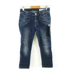 アントゲージ Antgauge デニムパンツ ジーンズ クロップド ストレッチ 紺 SS *A181のサムネイル